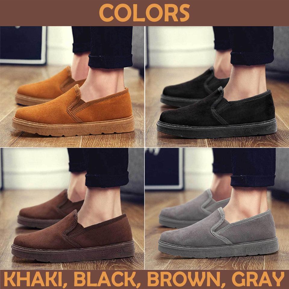 Men Thick Warm Canvas Shoes