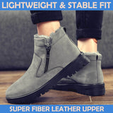 Men Waterproof Fur-Lined Snow Boots