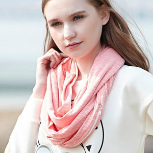 Infinity Scarf With Pocket Anti Theft Convertible Multi-Way Zipper