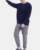 Men Polar Fleece Thicken Pajamas Set