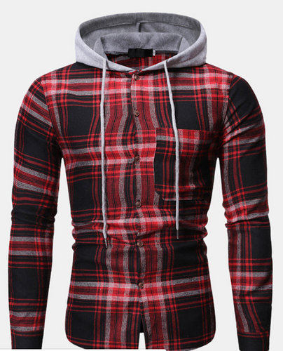 Men's Casual Long Sleeve Hooded Jacket