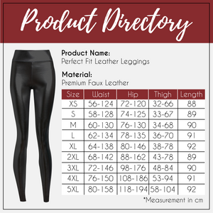 Perfect Fit Leather Leggings