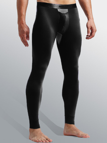 Mens Seamless Slimming Thermal Pants Shaper Legging