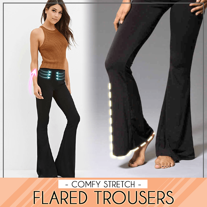 Comfy Stretch Flared Trousers