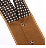 Detachable Scarf Wool Slim Fit Jacket