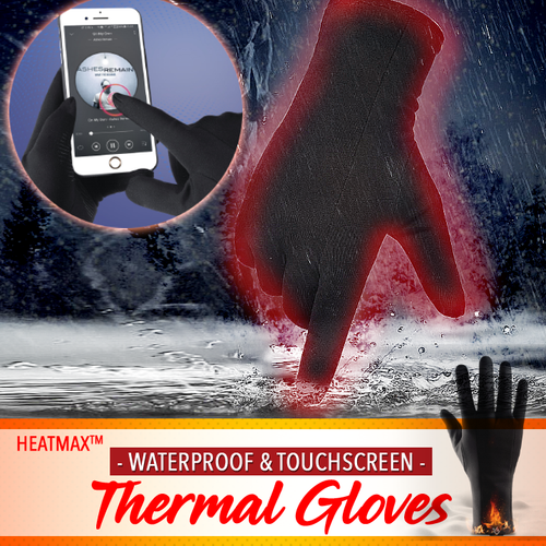 HeatMax™ Waterproof Touchscreen Thermal Gloves