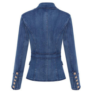 Women's Denim Blazer Jacket