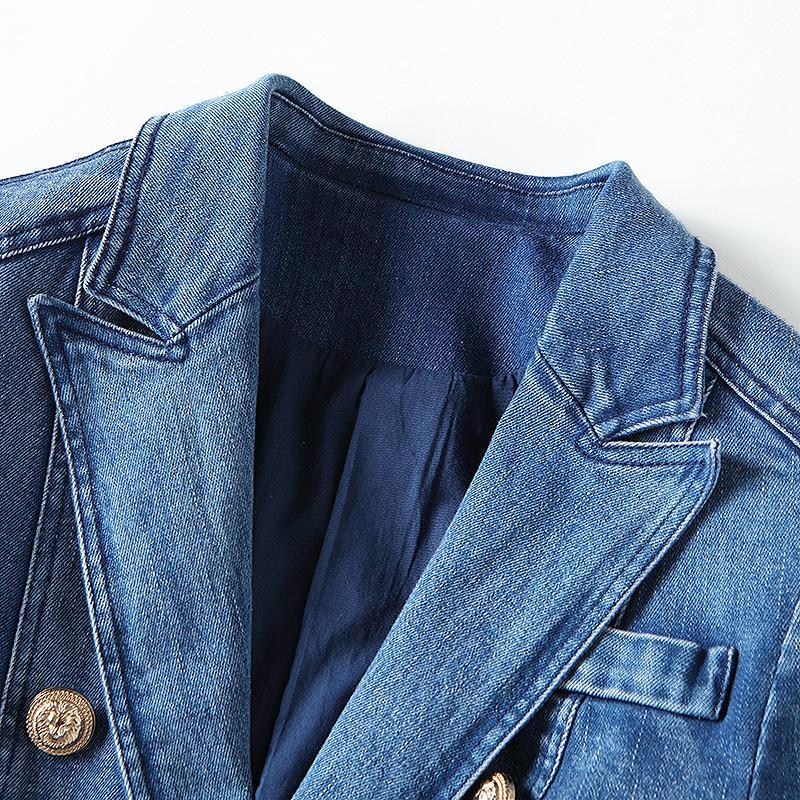 Women's Denim Blazer Jacket