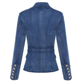 Women's Denim Blazer Jacket