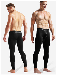 Mens Seamless Slimming Thermal Pants Shaper Legging