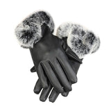 Women Warm Luxury Faux  Fur Gloves