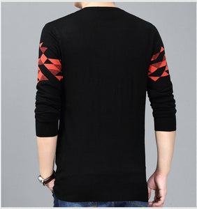 O-Neck Slim Fit Casual Pullover Men's Sweater