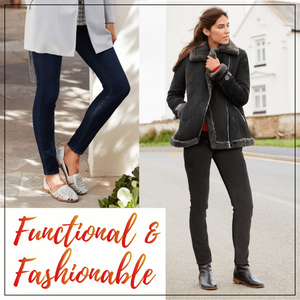 Fleece-Lined Denim Leggings