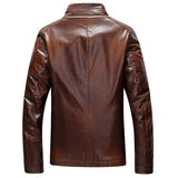 Men's Fur Lined Leather Jacket