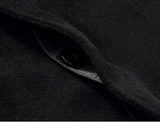 Black Casual Wool Men's Coat