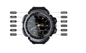 Trendy Hybrid Sports Smartwatch - Supports iOS & Android