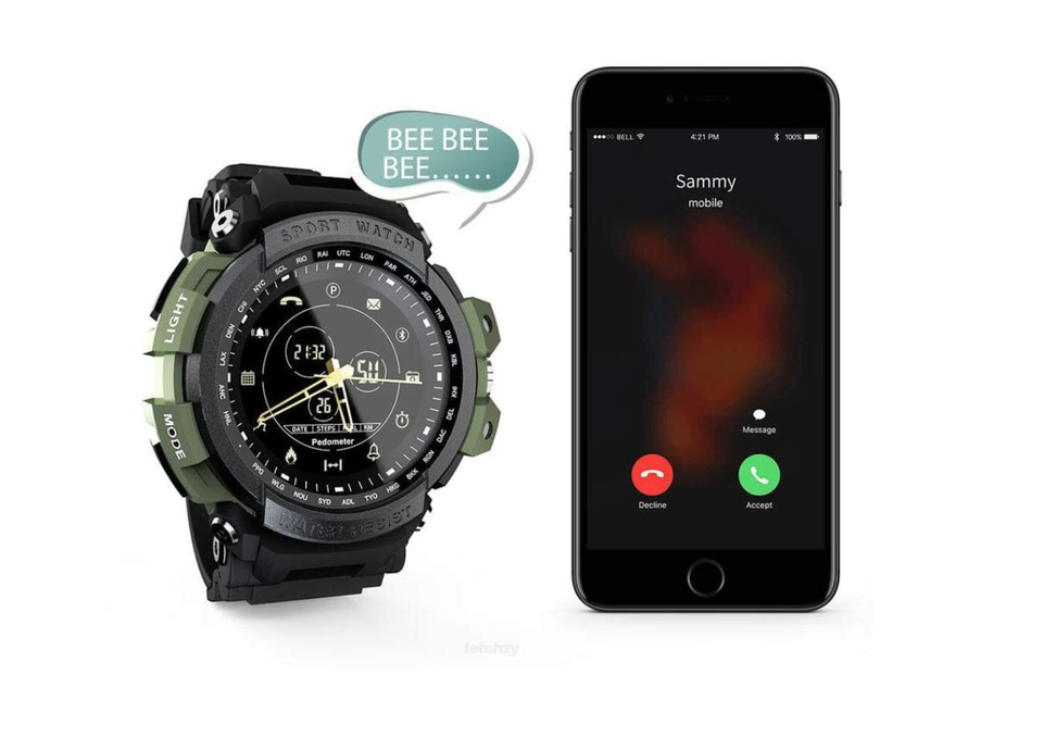 Trendy Hybrid Sports Smartwatch - Supports iOS & Android