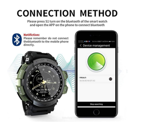 Trendy Hybrid Sports Smartwatch - Supports iOS & Android