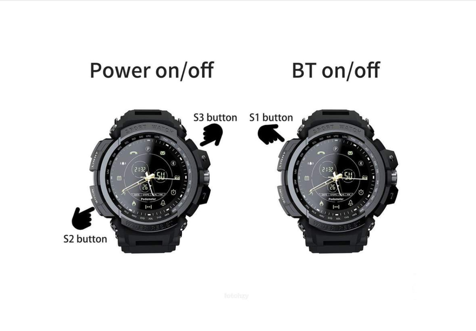 Trendy Hybrid Sports Smartwatch - Supports iOS & Android