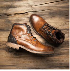 Mens Vintage Lace-up Boots
