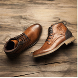 Mens Vintage Lace-up Boots