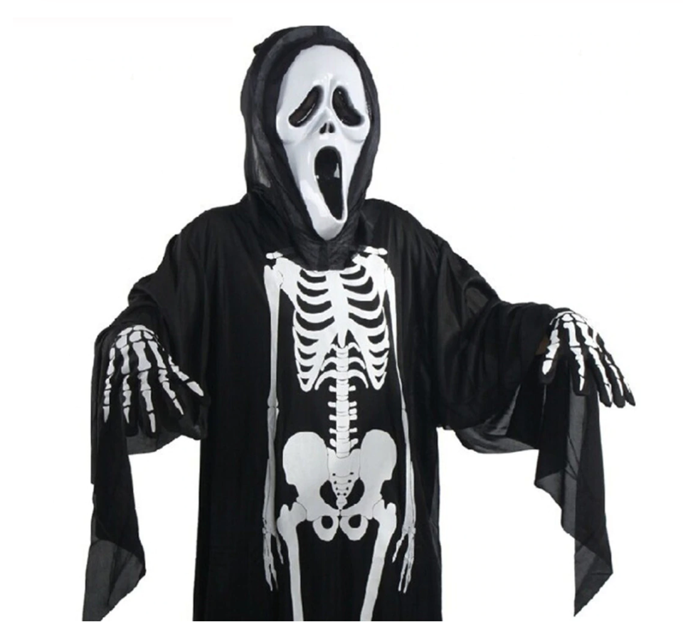 Halloween Costume Skull Skeleton Demon Ghost Cosplay For Adults & Children