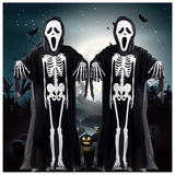 Halloween Costume Skull Skeleton Demon Ghost Cosplay For Adults & Children