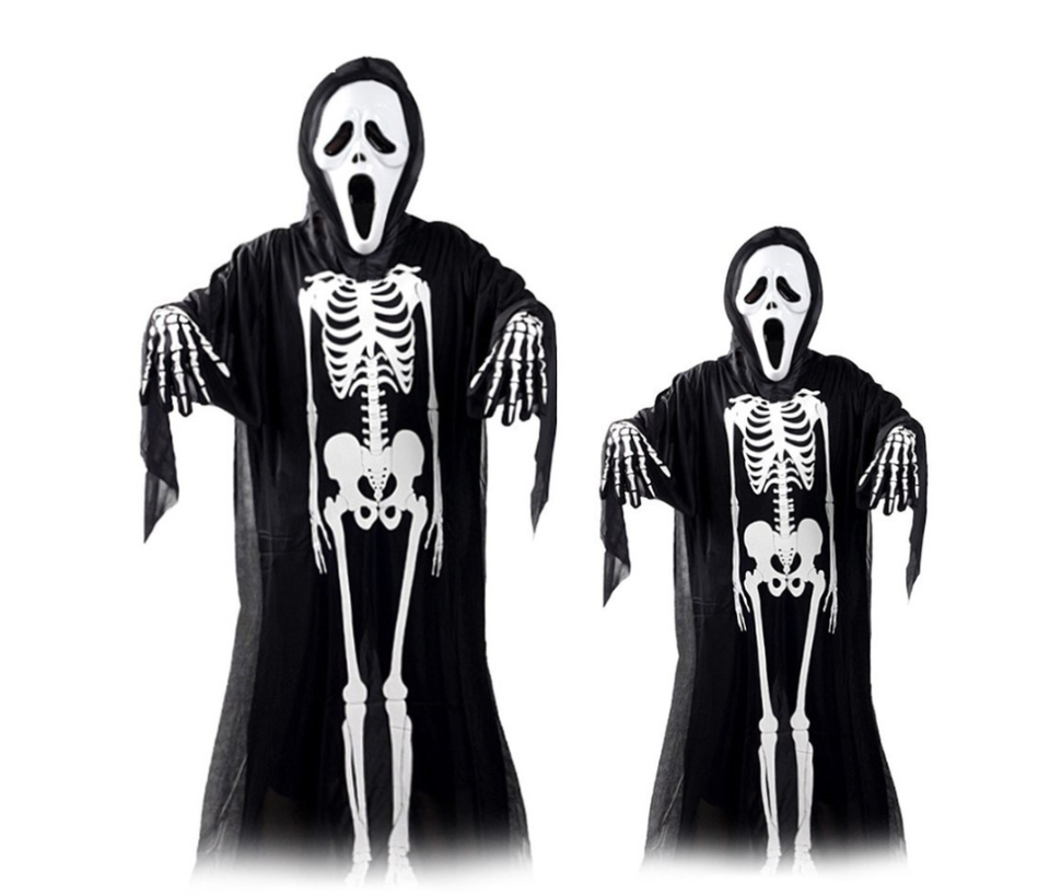 Halloween Costume Skull Skeleton Demon Ghost Cosplay For Adults & Children