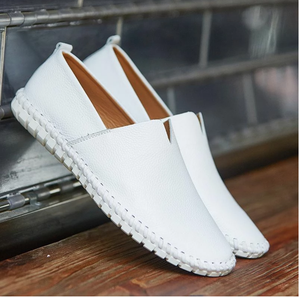 Shoes - Fashion Handmade Leather Mens Slip On Loafers
