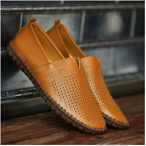 Shoes - Fashion Handmade Leather Mens Slip On Loafers