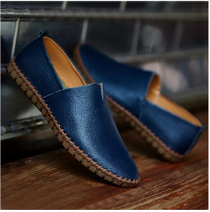 Shoes - Fashion Handmade Leather Mens Slip On Loafers