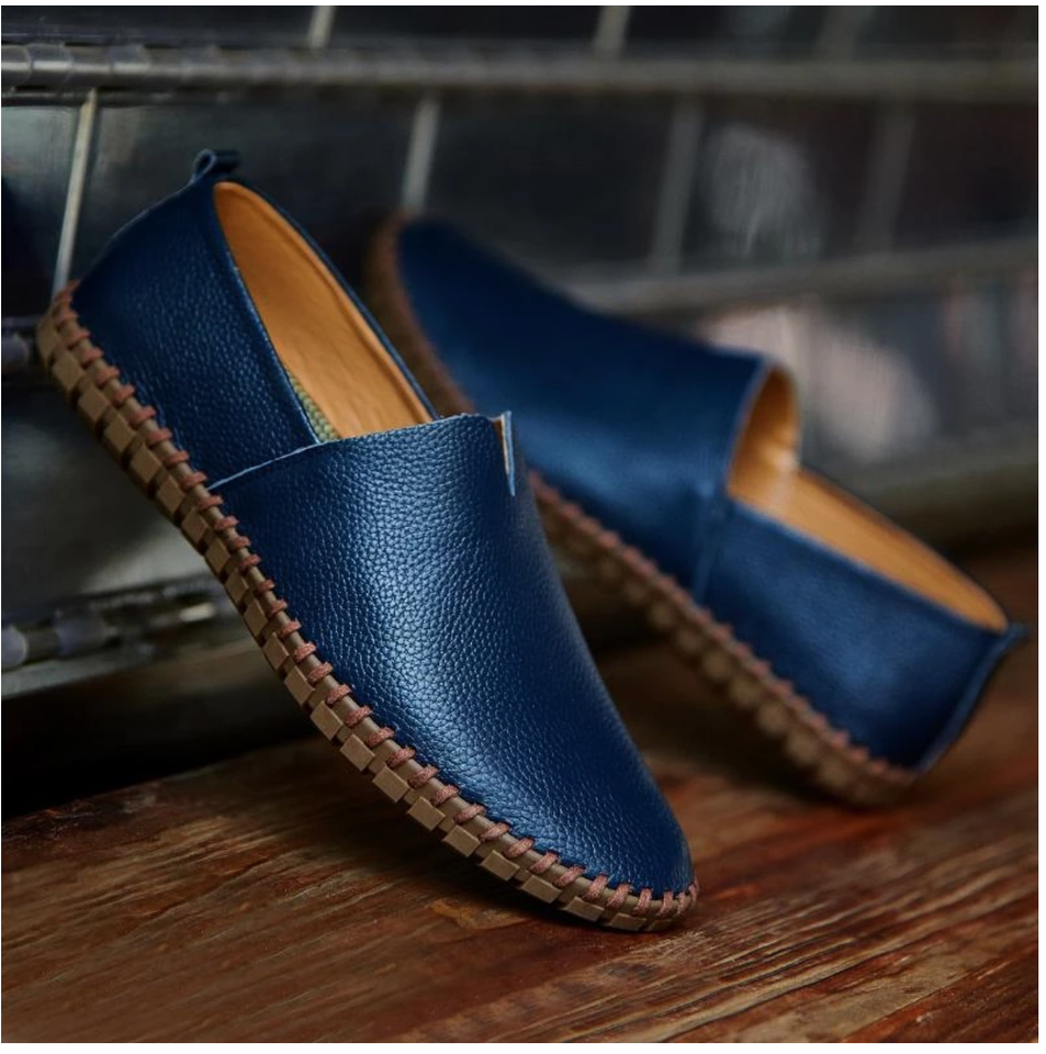 Shoes - Fashion Handmade Leather Mens Slip On Loafers