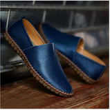 Shoes - Fashion Handmade Leather Mens Slip On Loafers