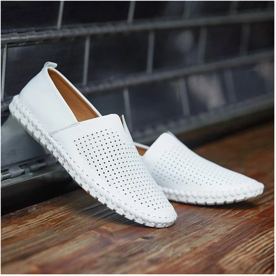 Shoes - Fashion Handmade Leather Mens Slip On Loafers