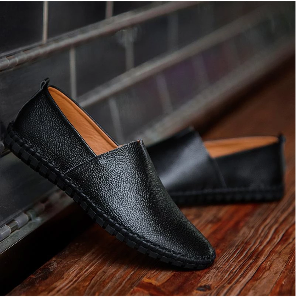 Shoes - Fashion Handmade Leather Mens Slip On Loafers