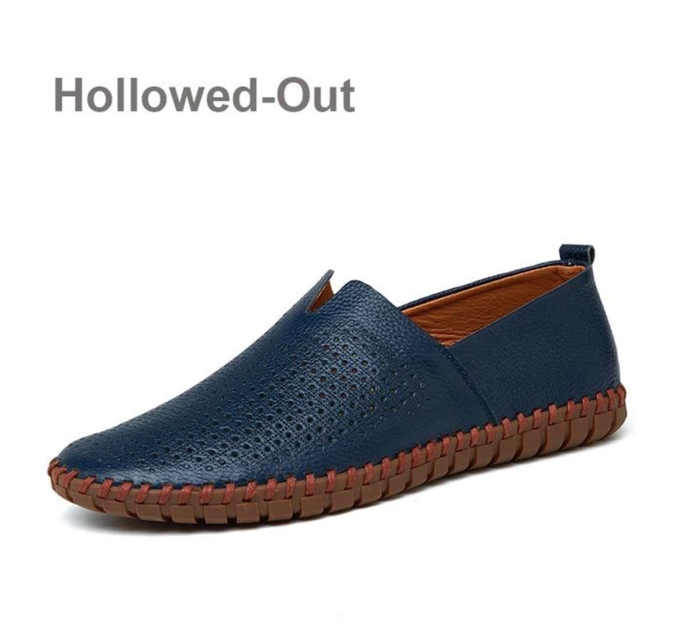 Shoes - Fashion Handmade Leather Mens Slip On Loafers