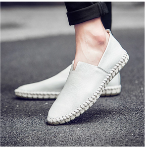 Shoes - Fashion Handmade Leather Mens Slip On Loafers