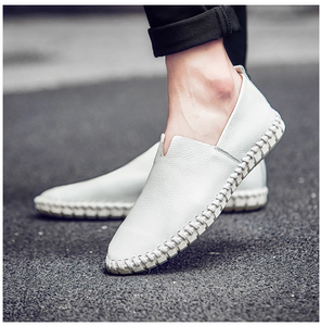 Shoes - Fashion Handmade Leather Mens Slip On Loafers