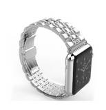 Apple Watch Band, Stainless Steel, Metal Bracelet with Butterfly Buckle