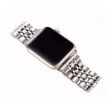 Apple Watch Band, Stainless Steel, Metal Bracelet with Butterfly Buckle