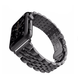 Apple Watch Band, Stainless Steel, Metal Bracelet with Butterfly Buckle