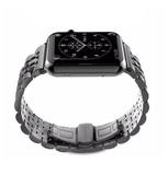 Apple Watch Band, Stainless Steel, Metal Bracelet with Butterfly Buckle