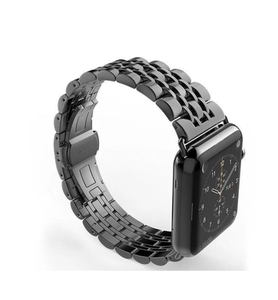Apple Watch Band, Stainless Steel, Metal Bracelet with Butterfly Buckle