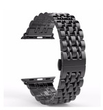 Apple Watch Band, Stainless Steel, Metal Bracelet with Butterfly Buckle