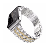 Apple Watch Band, Stainless Steel, Metal Bracelet with Butterfly Buckle