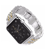 Apple Watch Band, Stainless Steel, Metal Bracelet with Butterfly Buckle