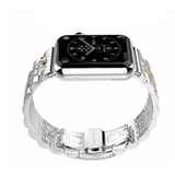 Apple Watch Band, Stainless Steel, Metal Bracelet with Butterfly Buckle