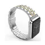 Apple Watch Band, Stainless Steel, Metal Bracelet with Butterfly Buckle
