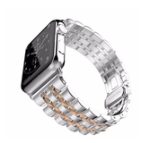 Apple Watch Band, Stainless Steel, Metal Bracelet with Butterfly Buckle