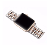 Apple Watch Band, Stainless Steel, Metal Bracelet with Butterfly Buckle
